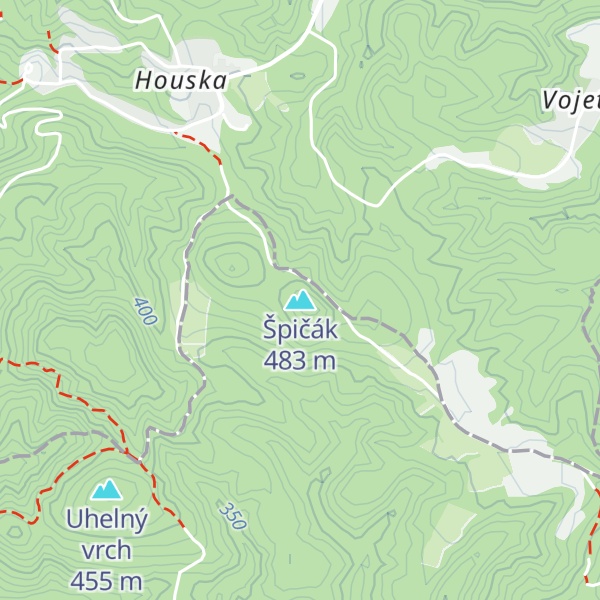 Map of Špičák