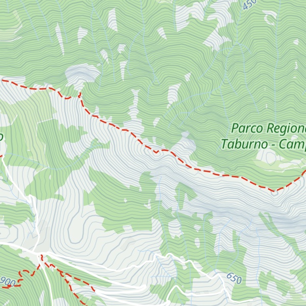Map of Pizzo del Tesoro