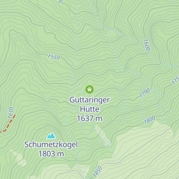 Map of Guttaringer Hütte