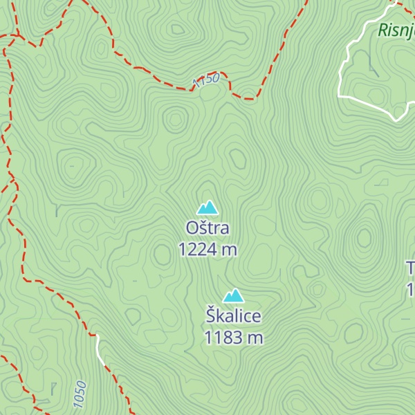 Map of Oštra