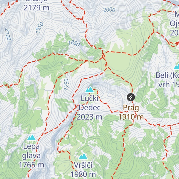 Map of Lučki Dedec