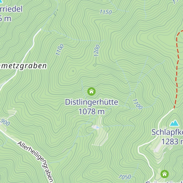 Map of Distlingerhütte