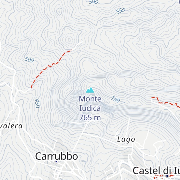Map of Monte Iudica