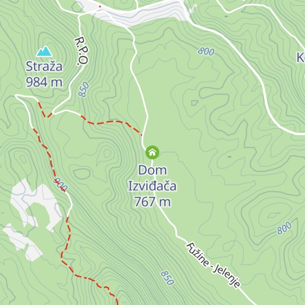 Map of Dom Izviđača