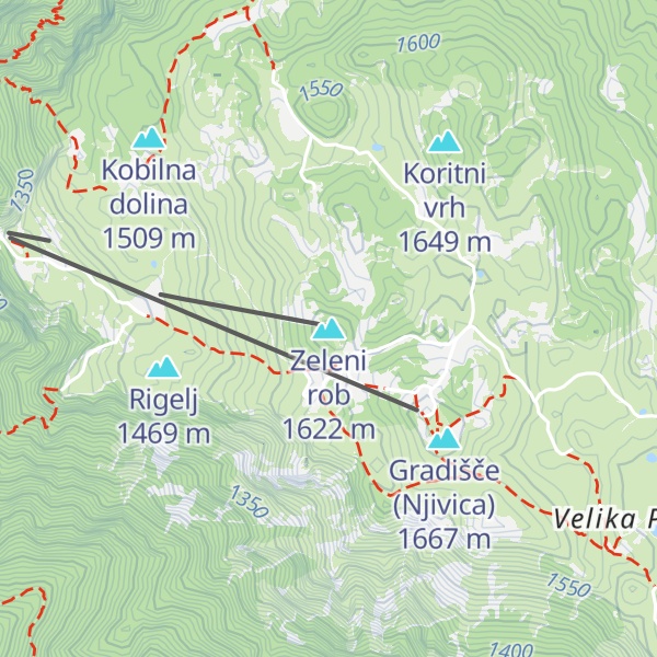 Map of Zeleni rob