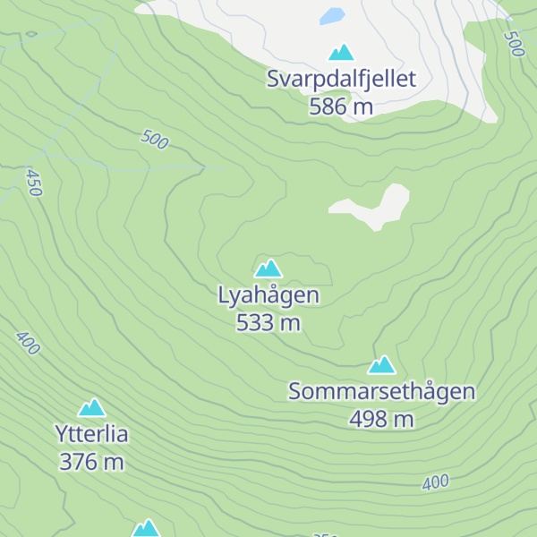Map of Lyahågen