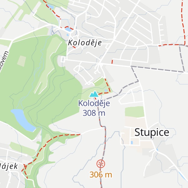 Map of Koloděje