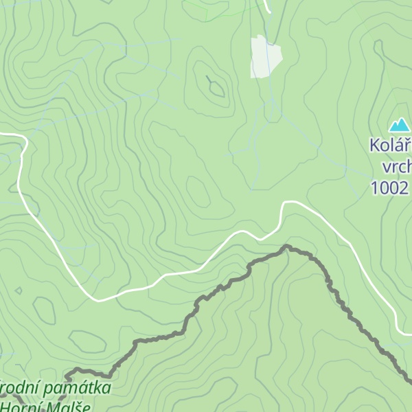 Map of Jelení hora