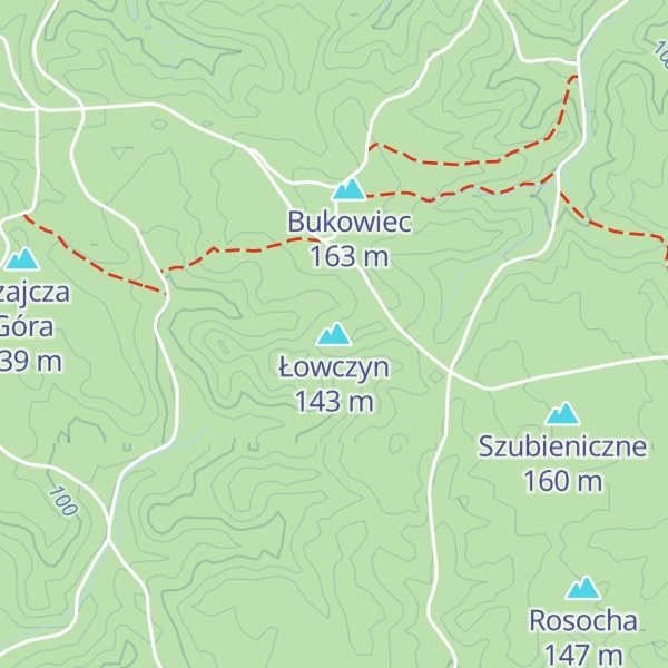 Map of Łowczyn