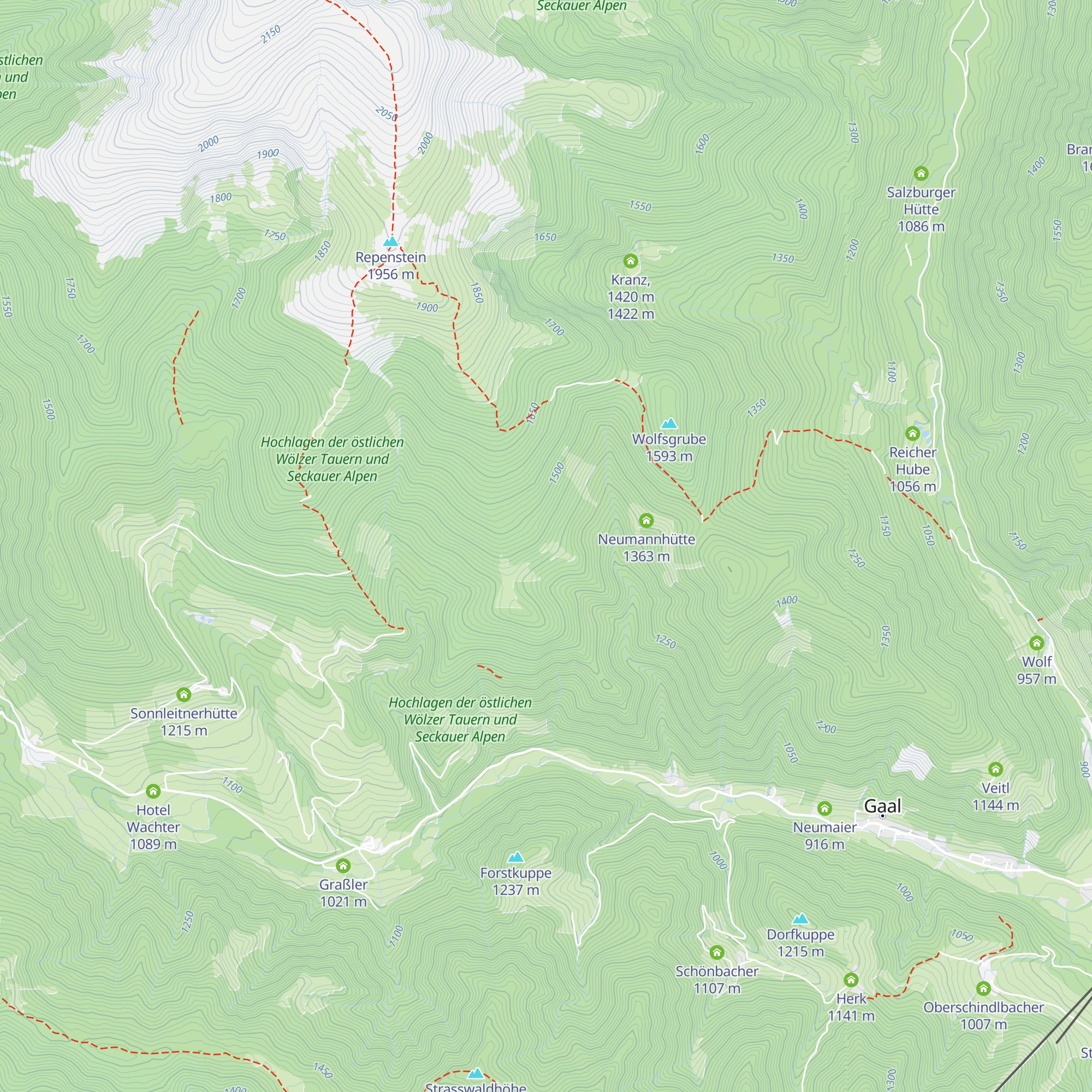 Hochbrandhütte map