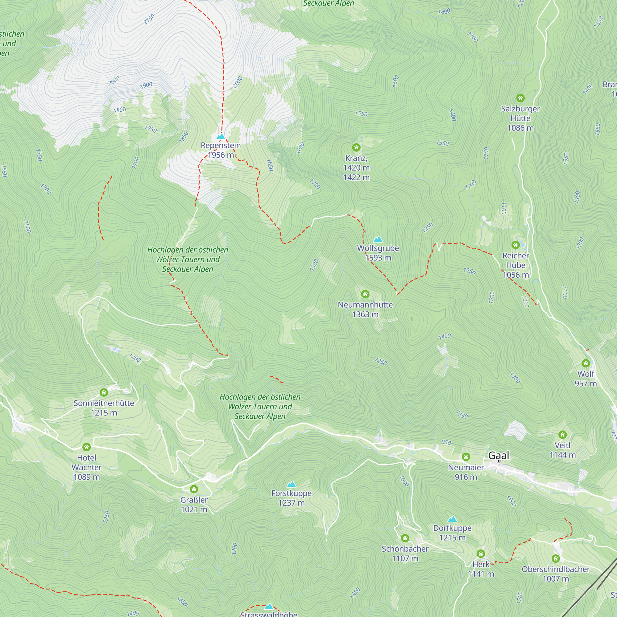 Hochbrandhütte map