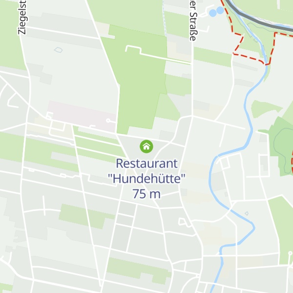 Map of Restaurant "Hundehütte"