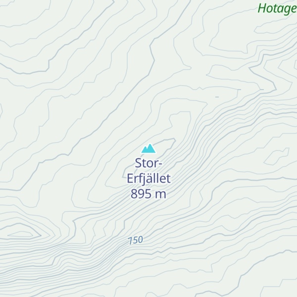 Map of Stor-Erfjället