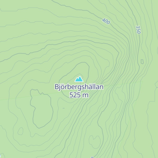 Map of Björbergshällan