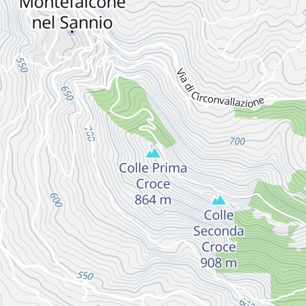 Map of Colle Prima Croce