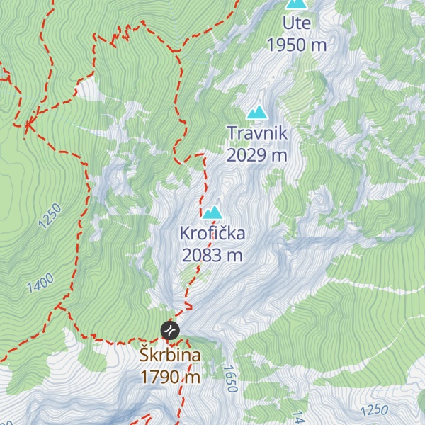 Map of Krofička