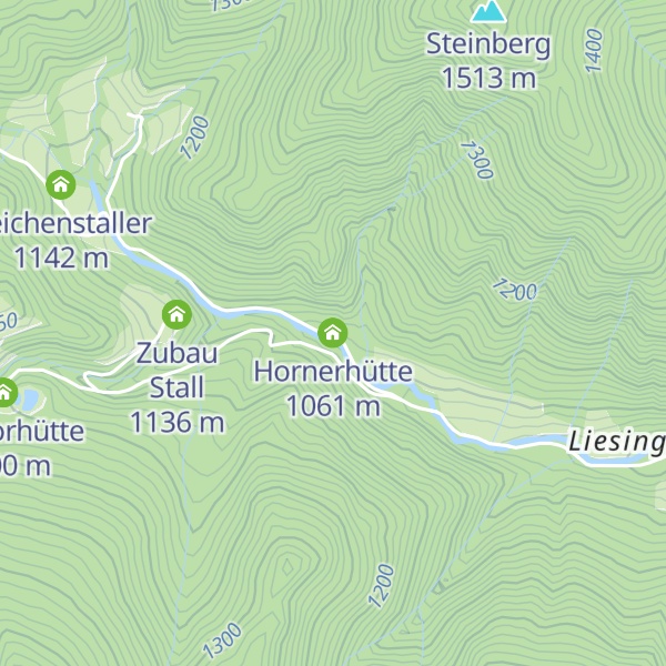 Map of Hornerhütte