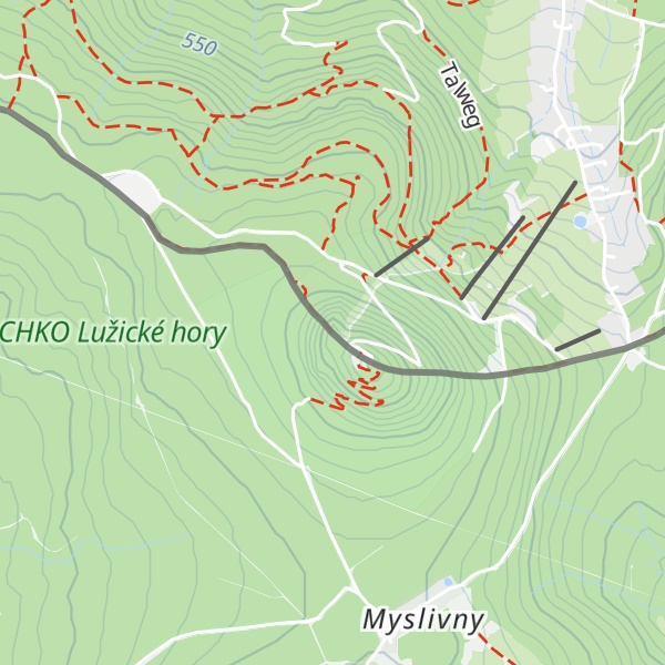 Map of Malá Luž