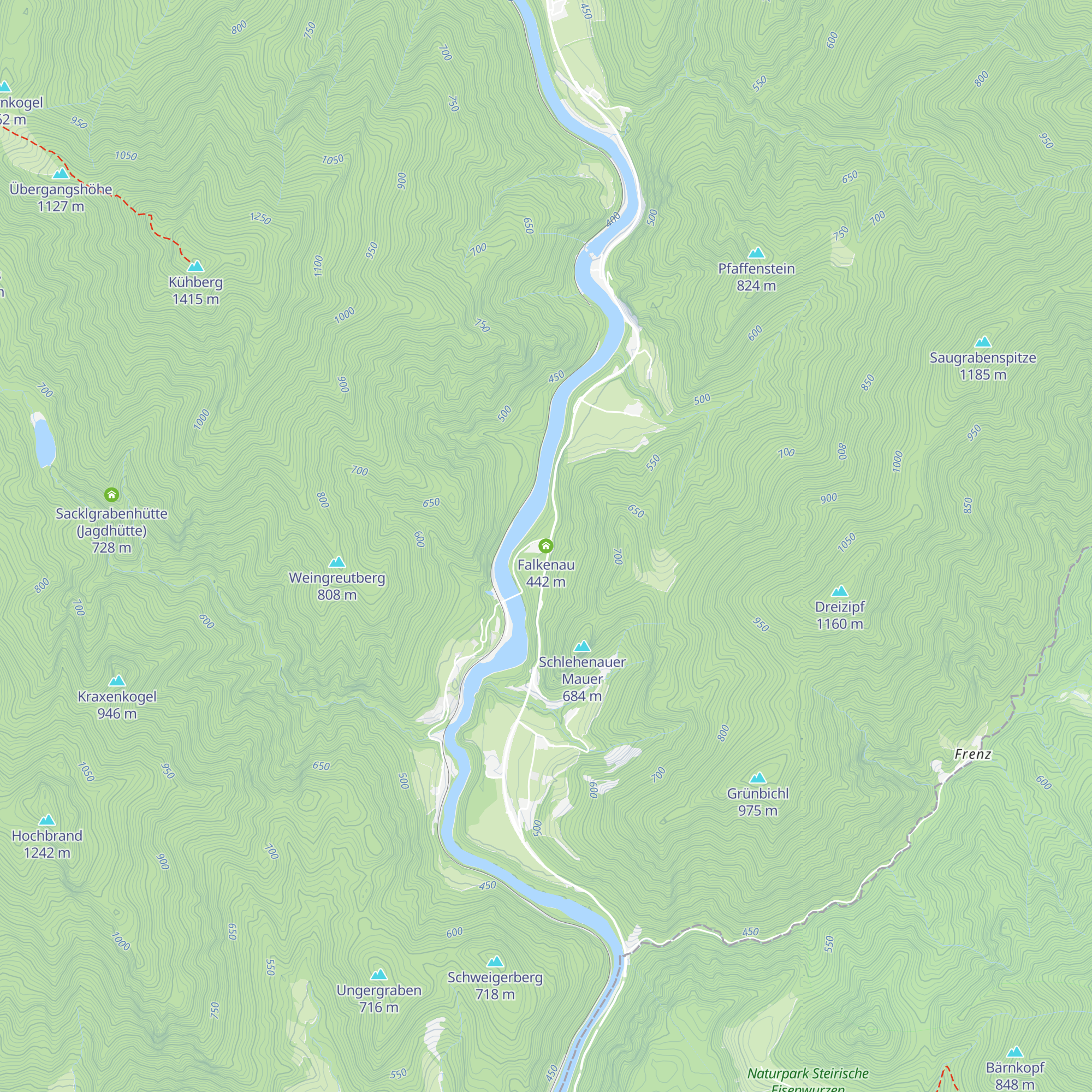 Falkenau map