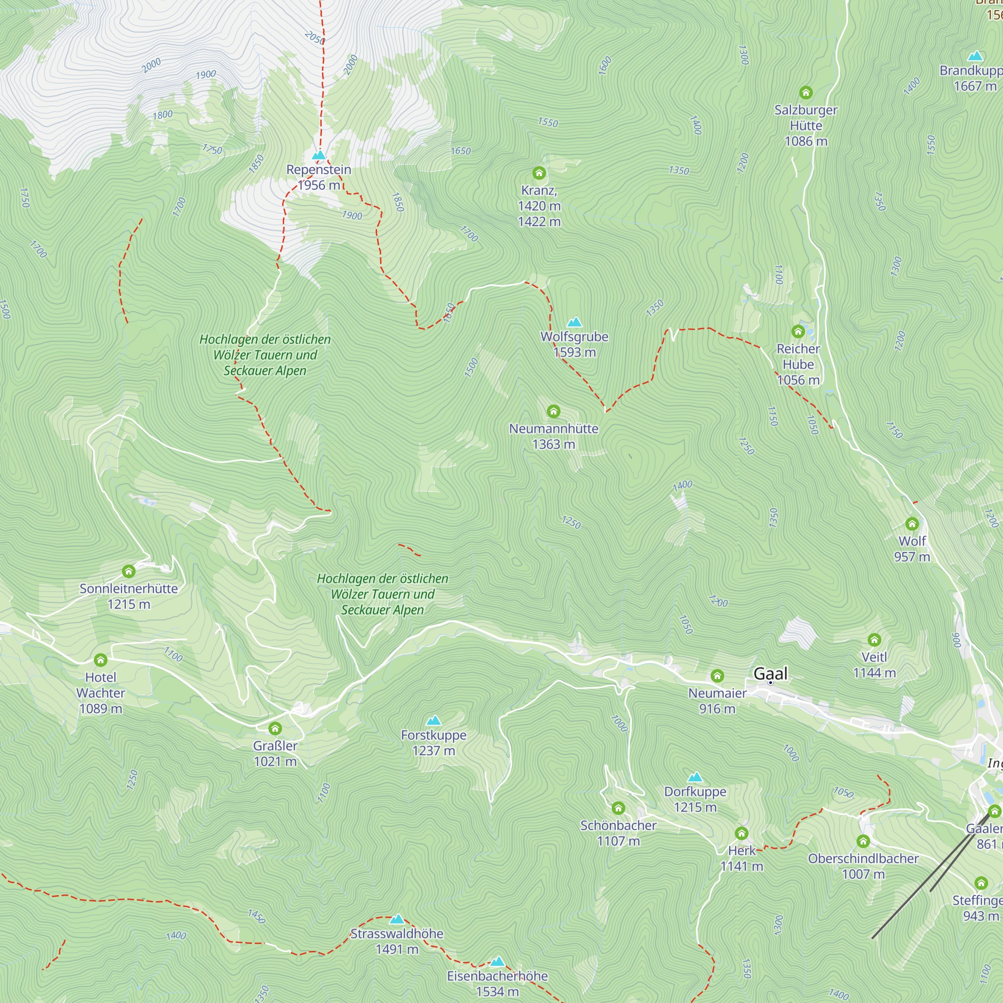 Unterwirthütte map