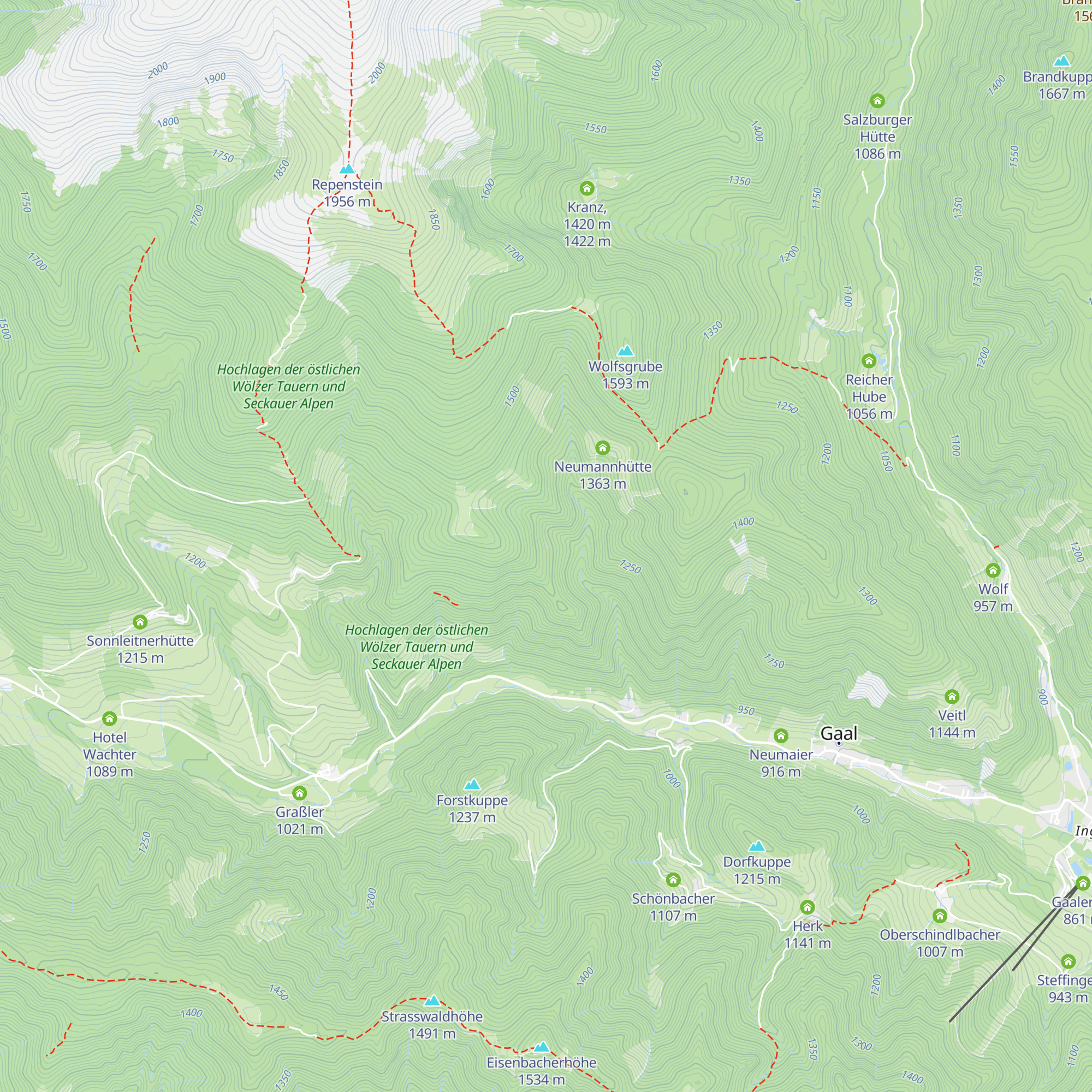 Unterwirthütte map