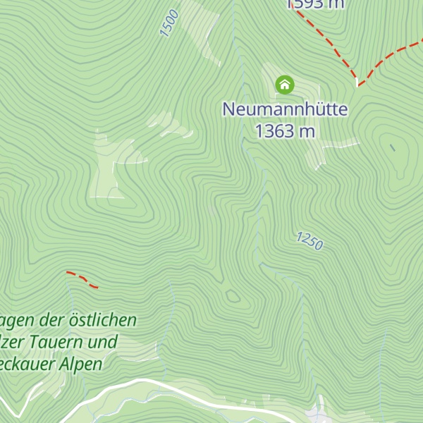 Map of Unterwirthütte