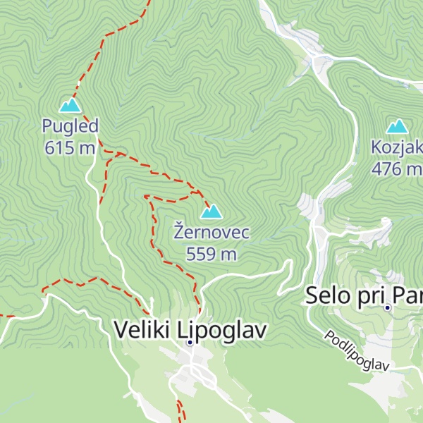 Map of Žernovec
