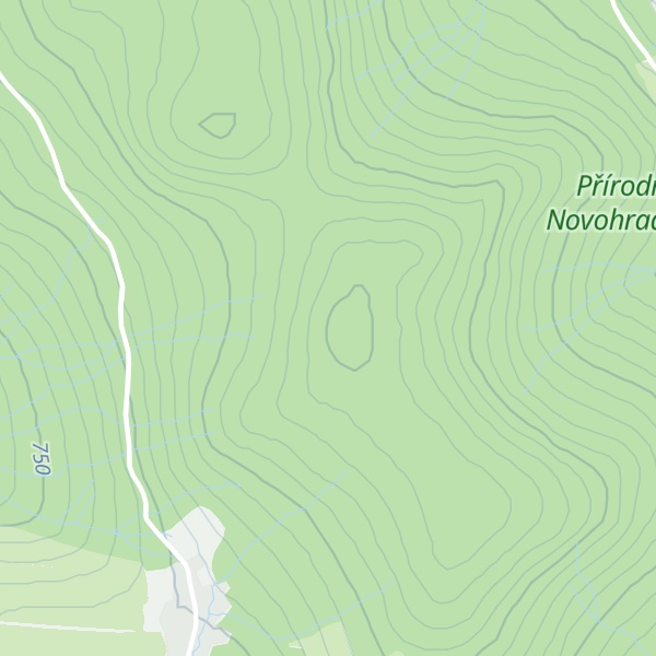 Map of Lužnický vrch