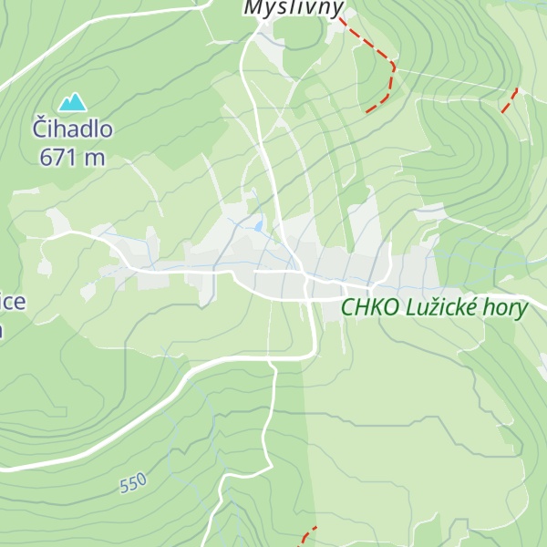 Map of Chata U Myšáka
