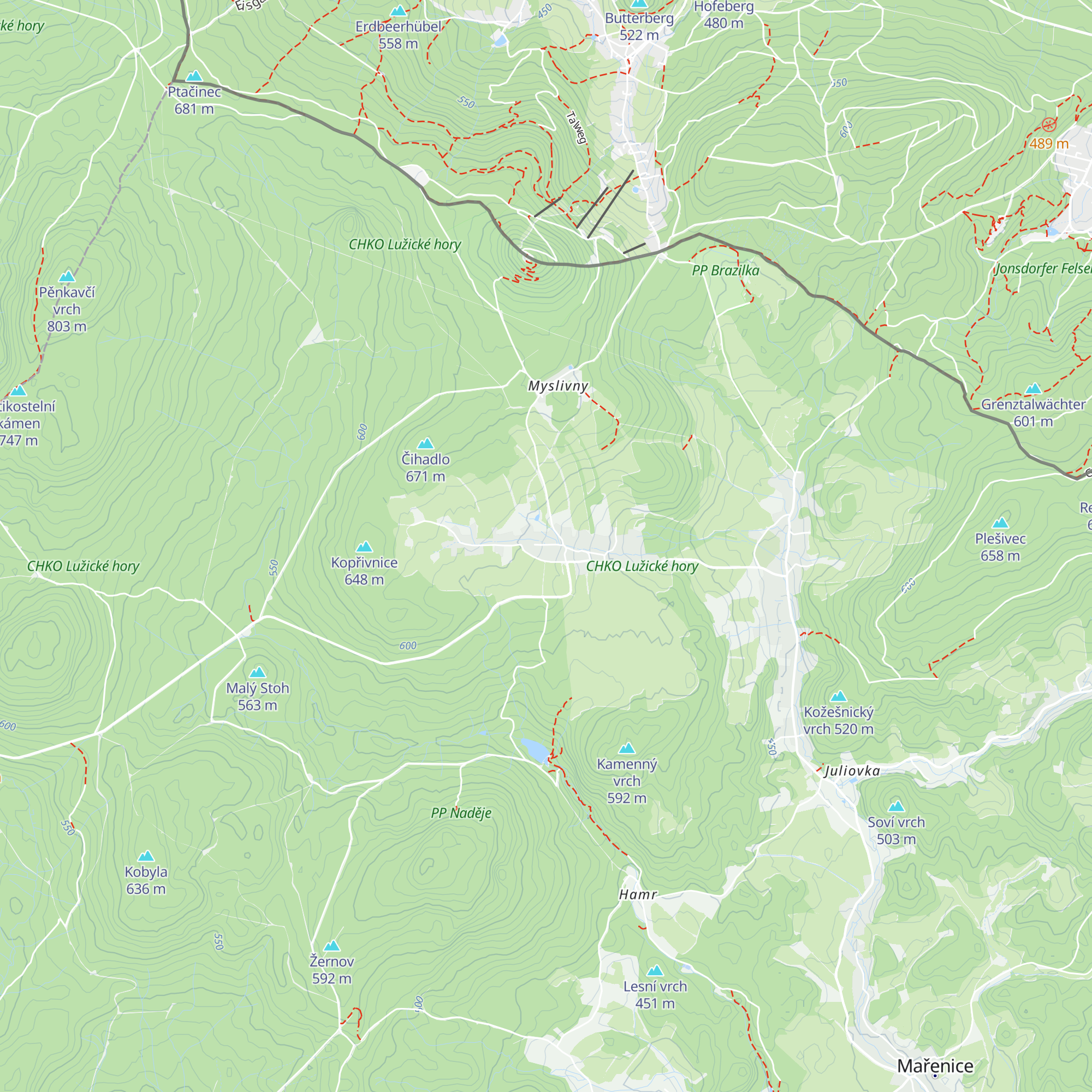 Chata U Myšáka map
