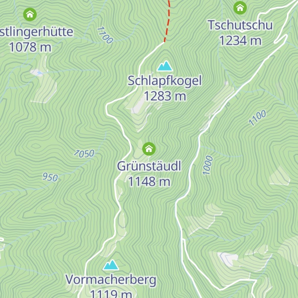 Map of Grünstäudl