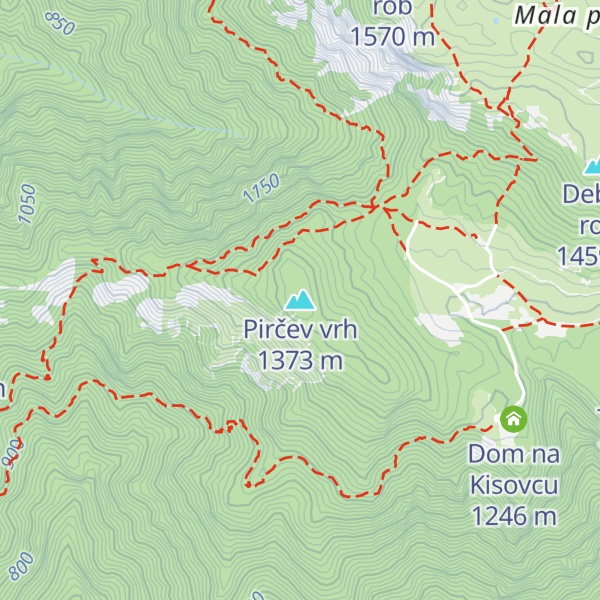 Map of Pirčev vrh