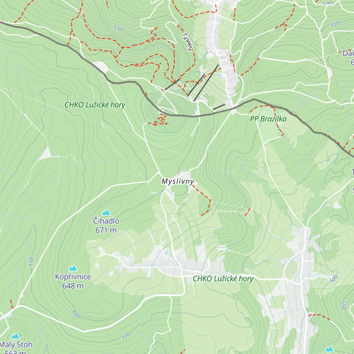 Lužická Bouda map