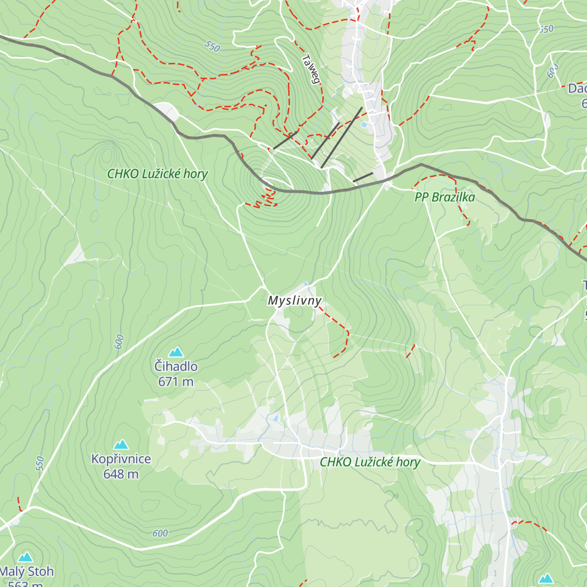 Lužická Bouda map
