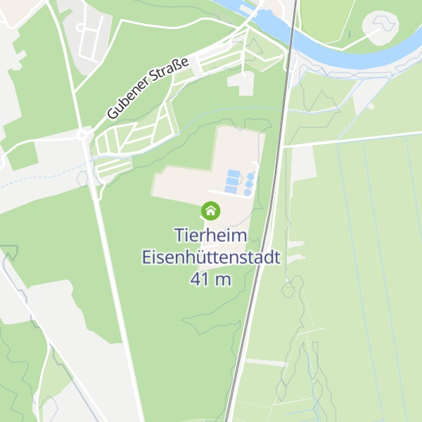 Map of Tierheim Eisenhüttenstadt