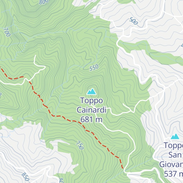 Map of Toppo Cainardi