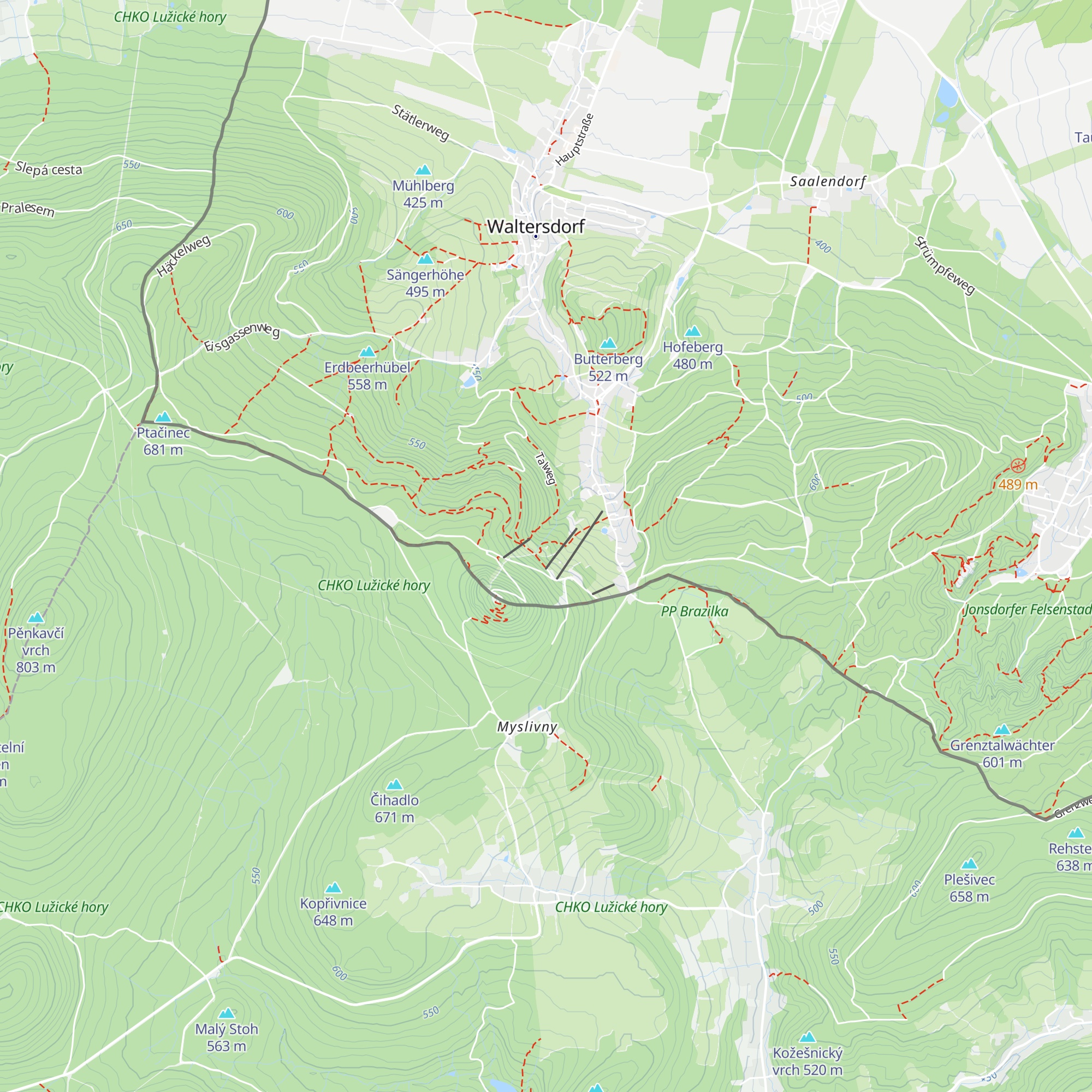 Lausitzer Hütte map