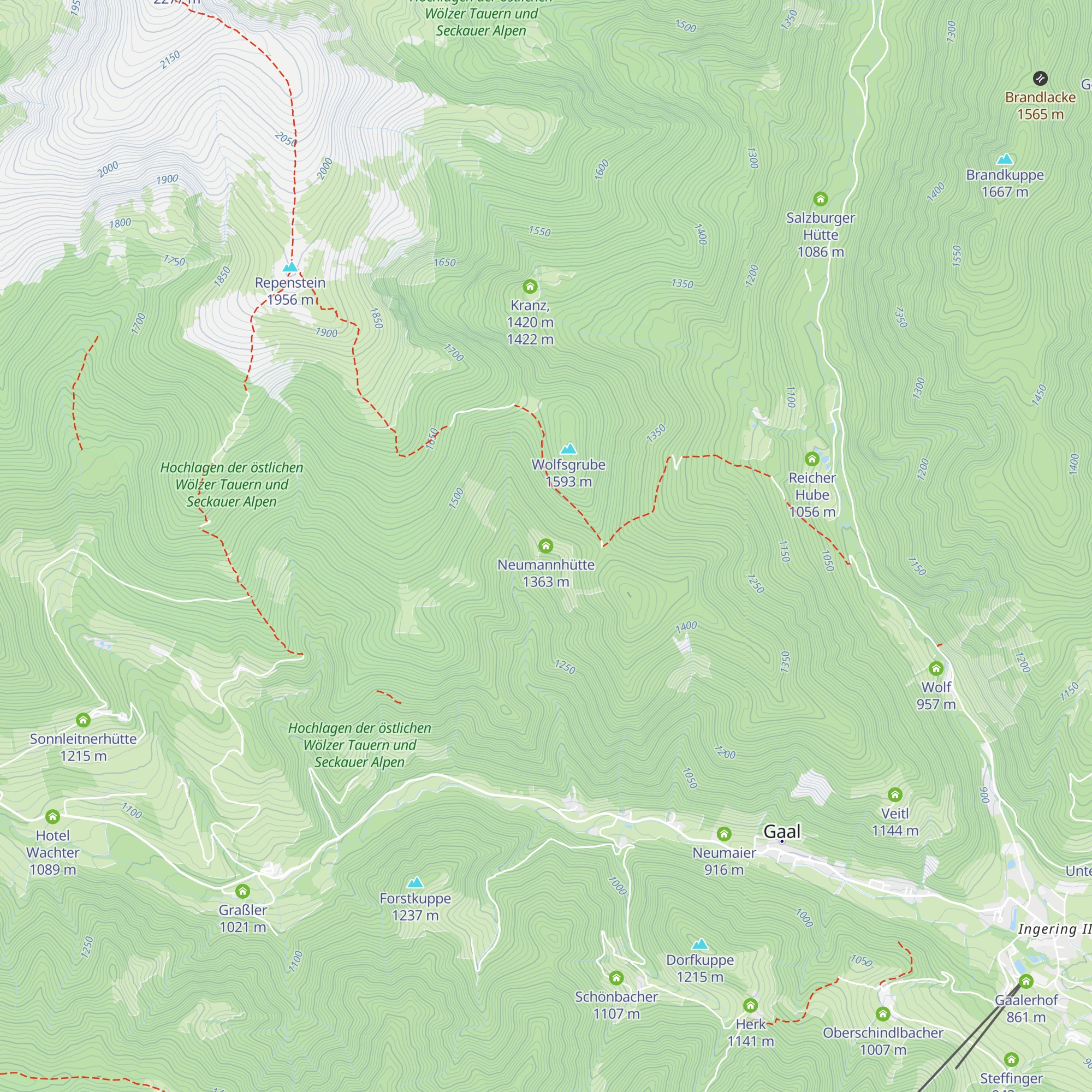 Neumannhütte map