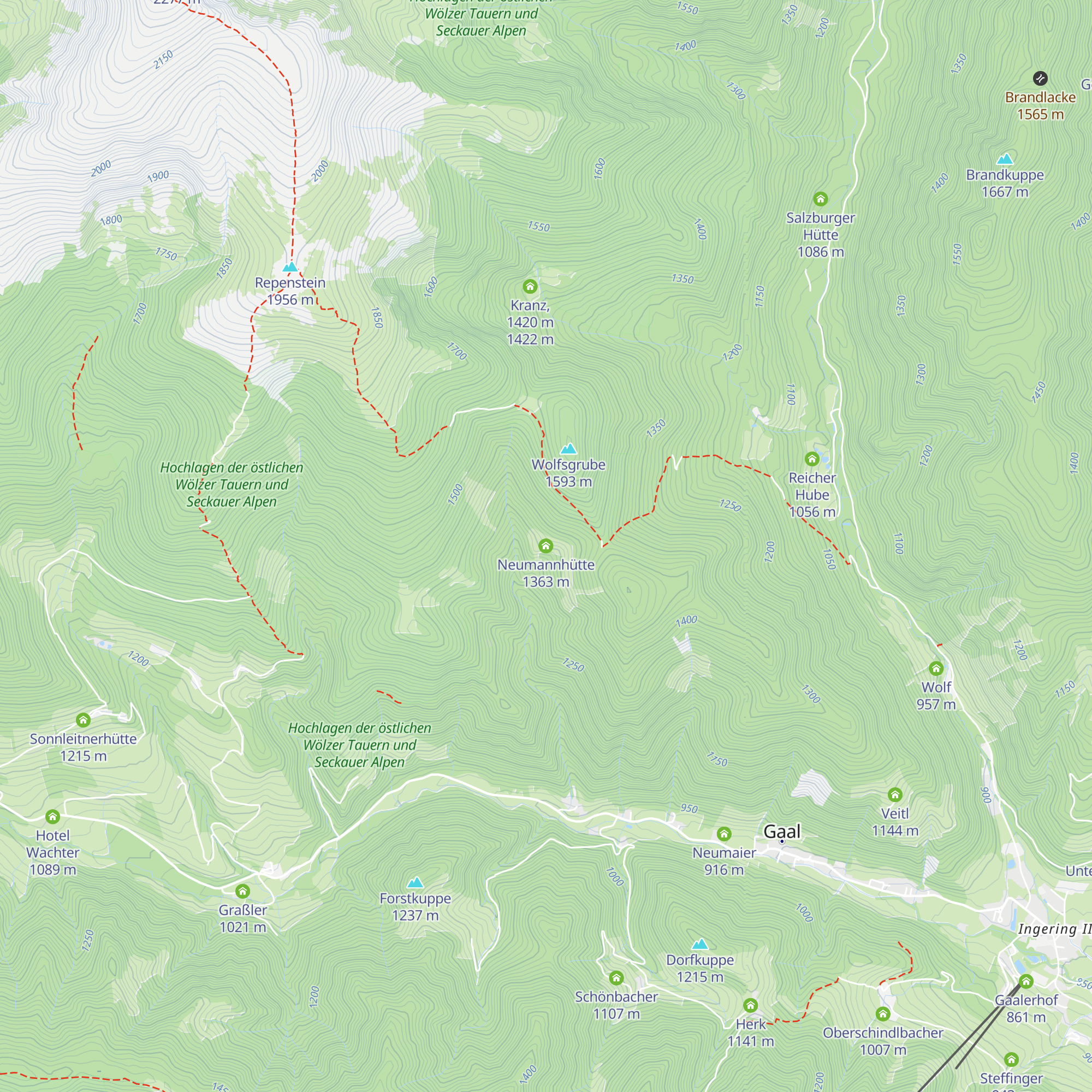 Neumannhütte map