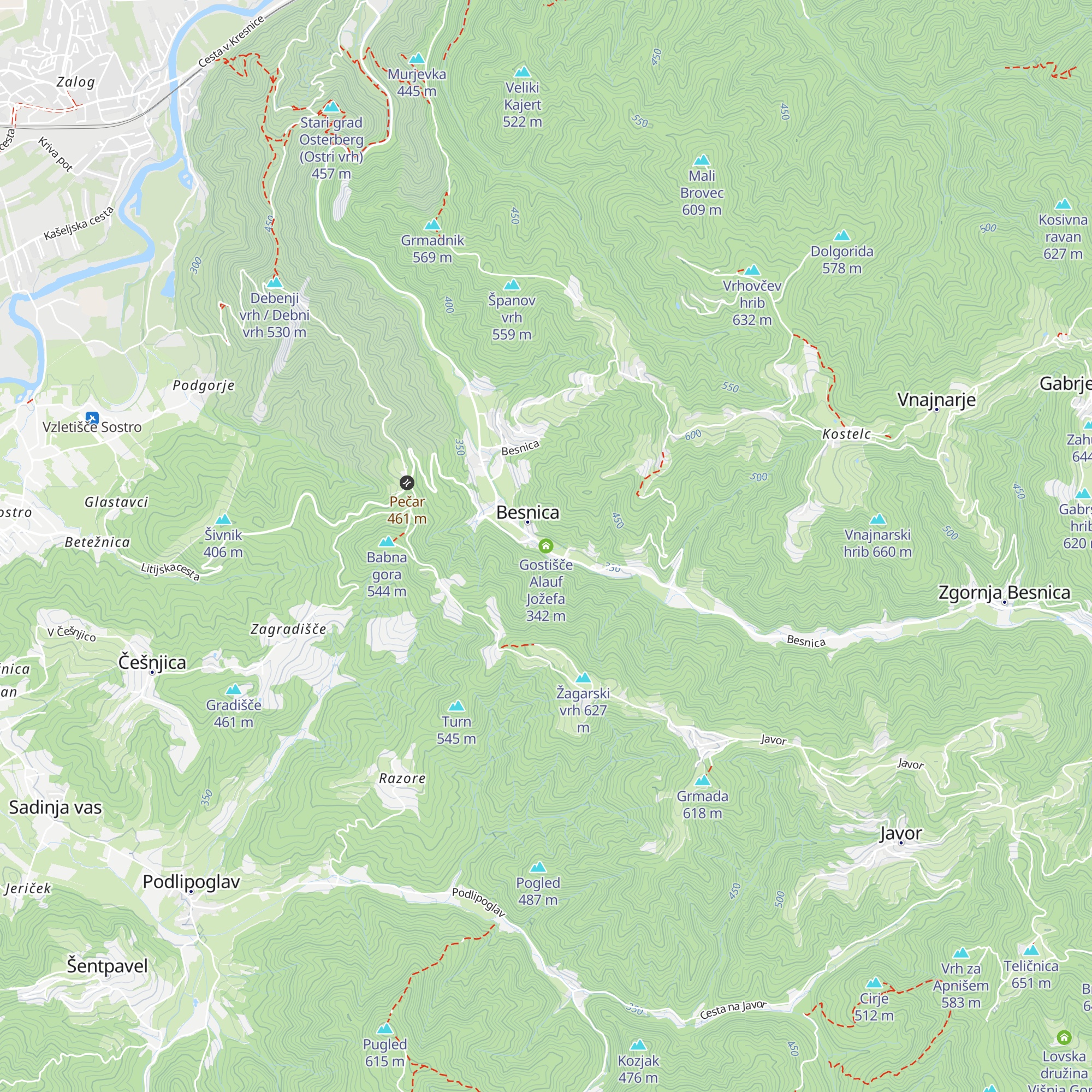 Gostišče Alauf Jožefa map