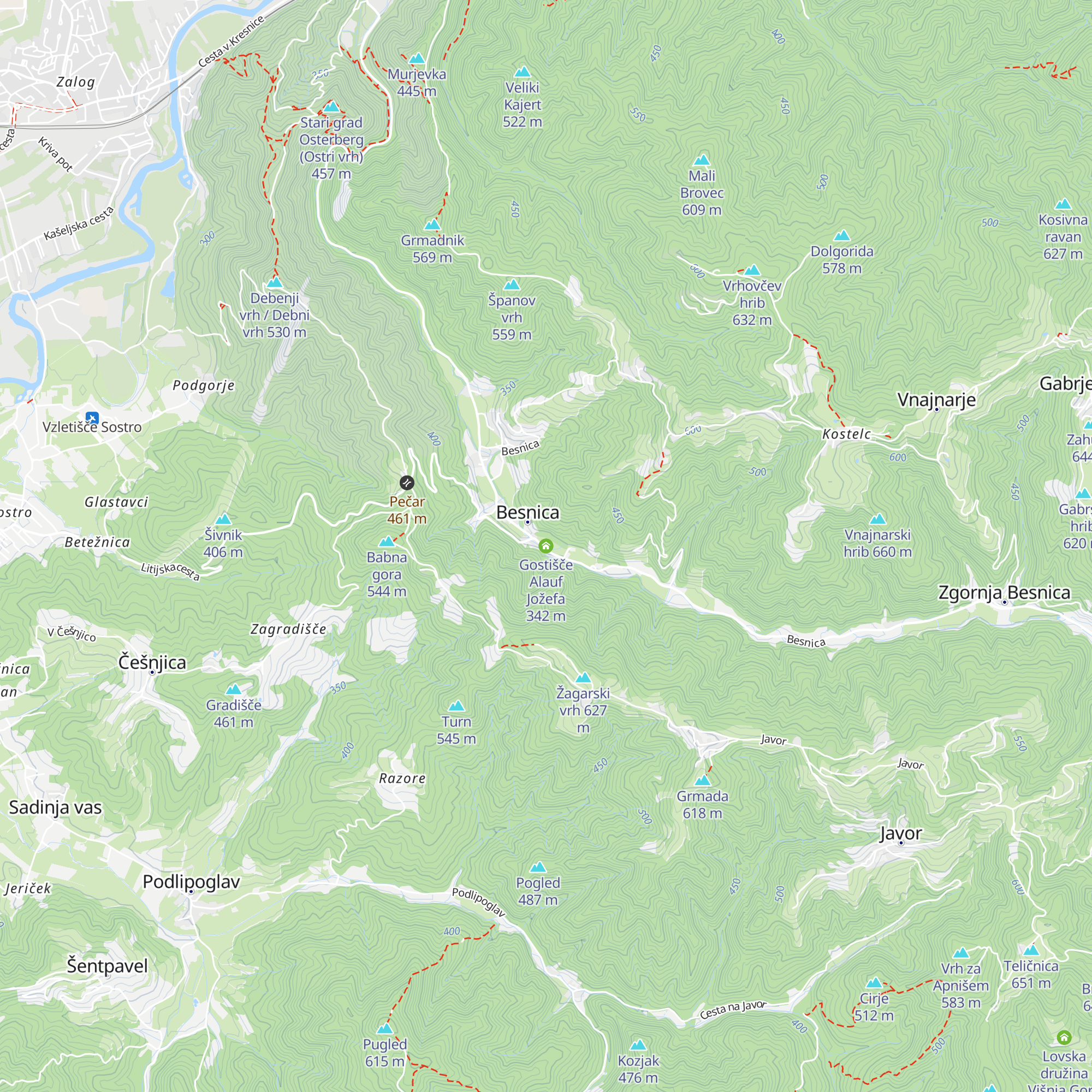 Gostišče Alauf Jožefa map
