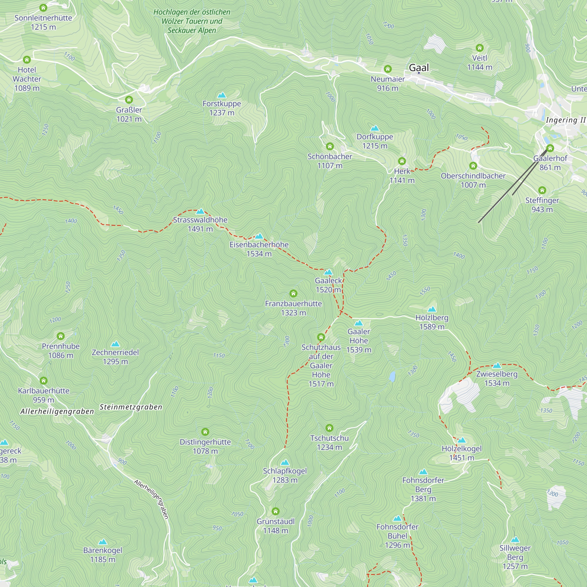 Franzbauerhütte map