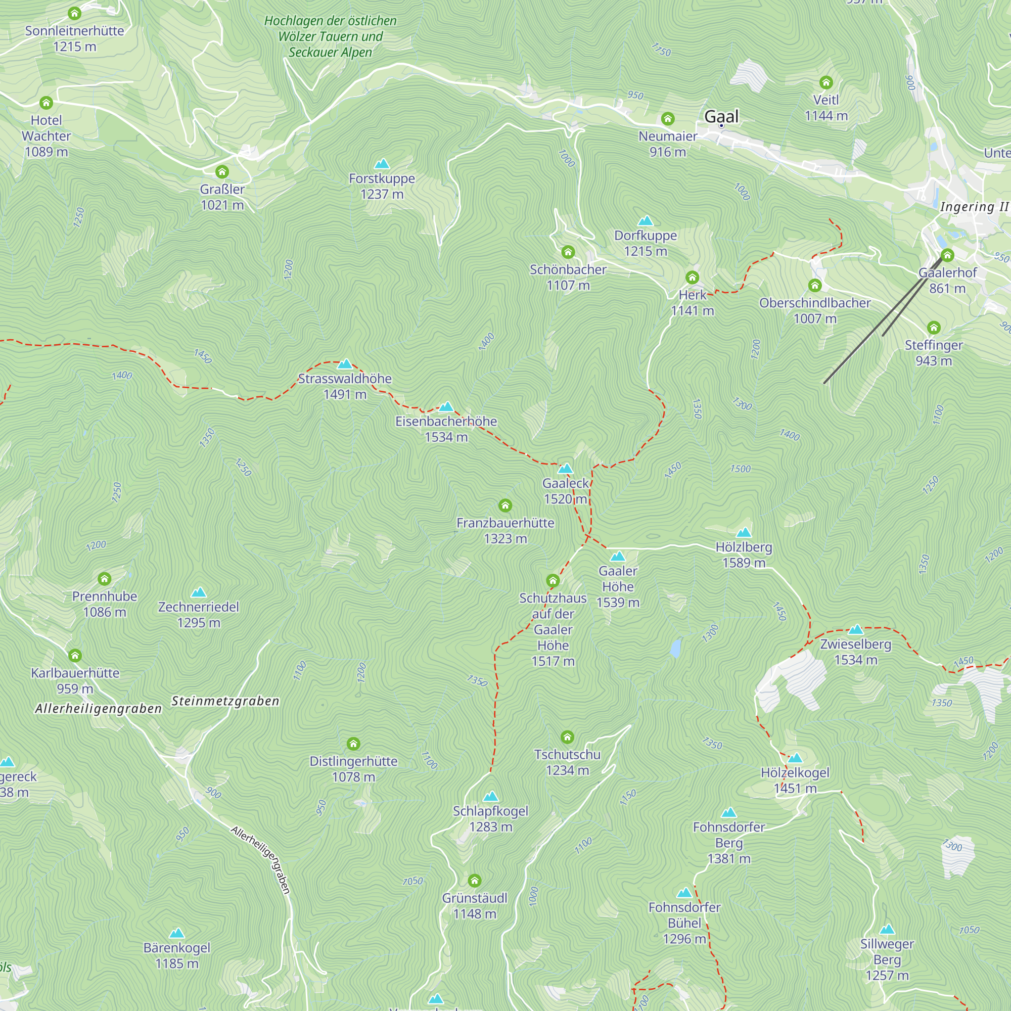 Franzbauerhütte map