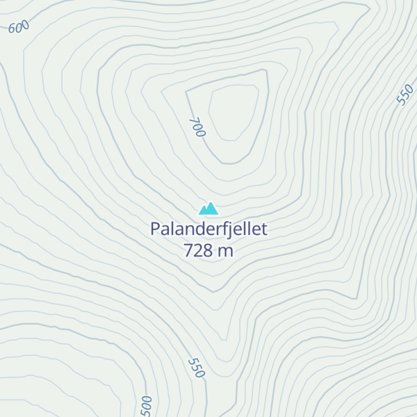 Map of Palanderfjellet