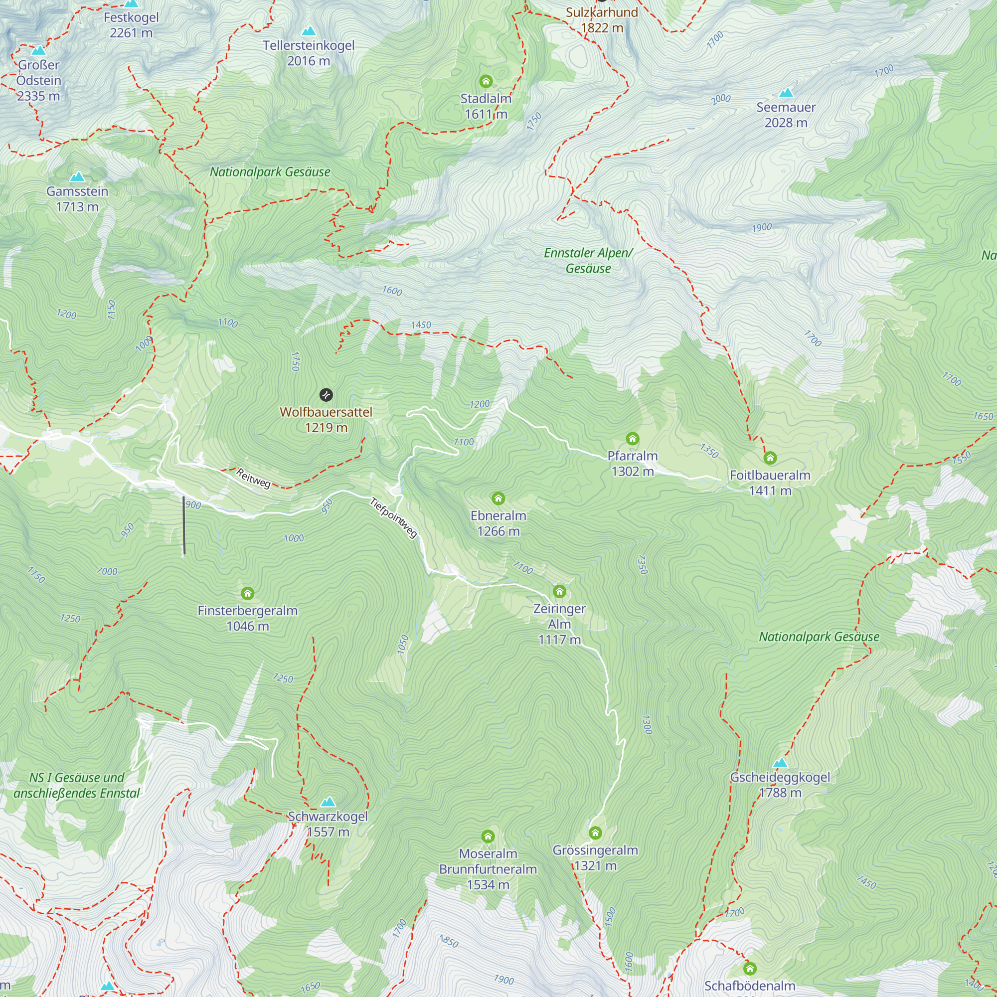 Ebneralm map