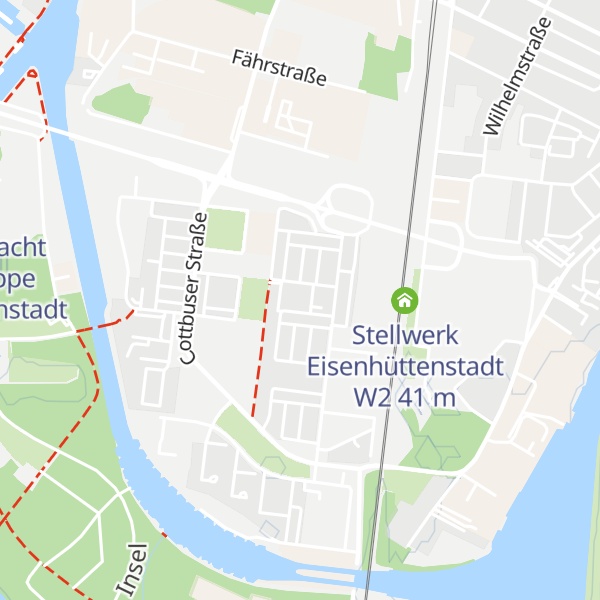 Map of 1. Radsport-und Laufverein Eisenhüttenstadt 02 e.V.