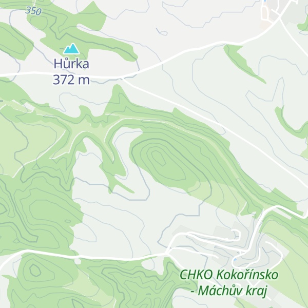 Map of Jestřábí vrch