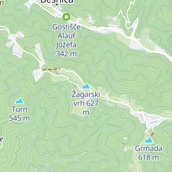 Map of Žagarski vrh