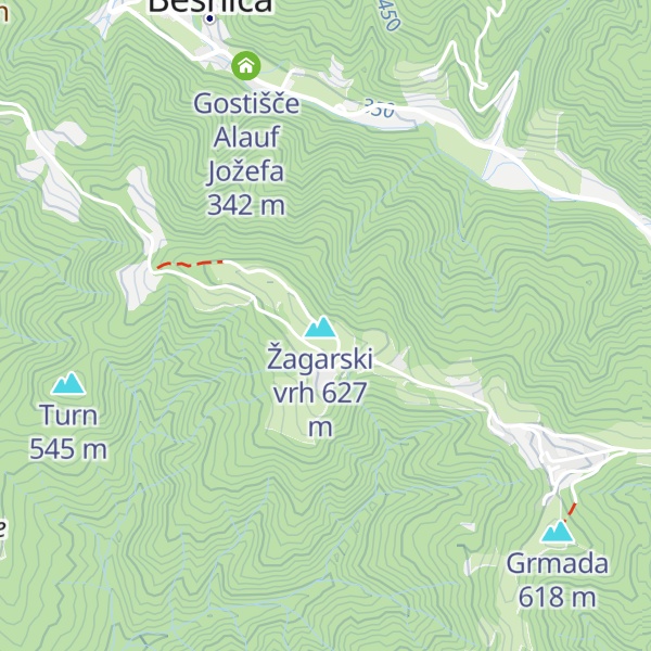 Map of Dom radioamaterjev na Žagarskem vrhu