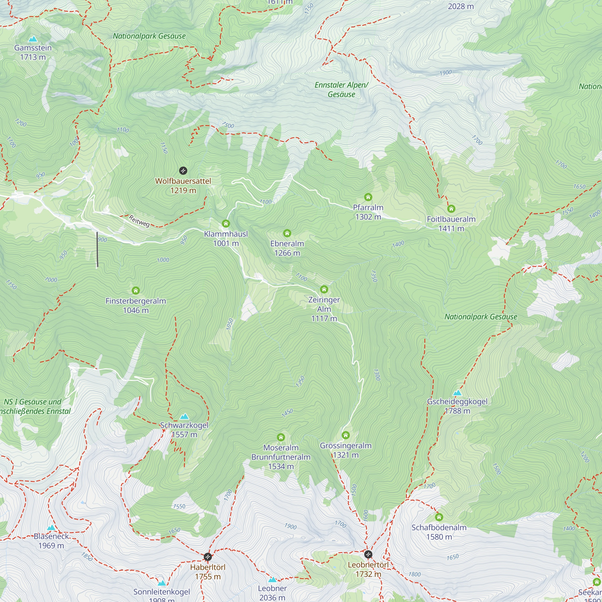 Ebnerhube map